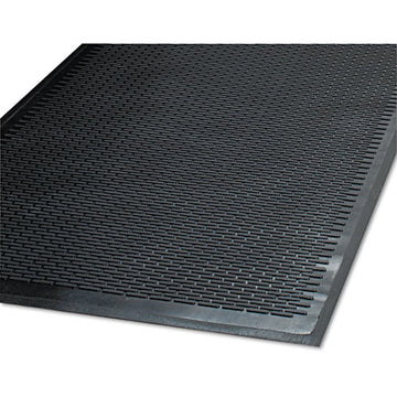 Guardian Clean Step Outdoor Rubber Scraper Mat, Polypropylene, 48 X 72, Black freeshipping - TVN Wholesale